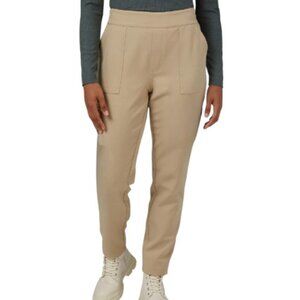 32 Degrees Cool women's cream stretch woven pants size M